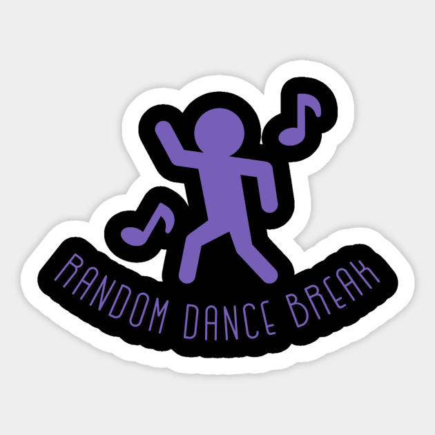 Random Dance Break Purple Sticker by Inner Aphrodite